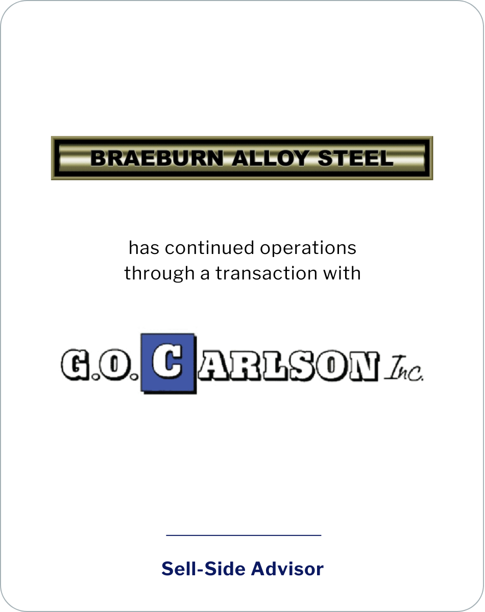 Braeburn Alloy Steel has continued operations.